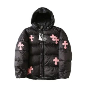 CHRM HRTS Jacket Puffer Black Cross CH080