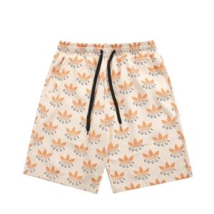 Shorts Gucci x Adidas Trefoil Beige Casual