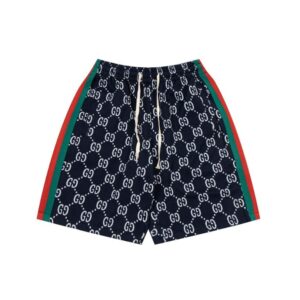 Shorts Gucci Monogram Stripe Navy
