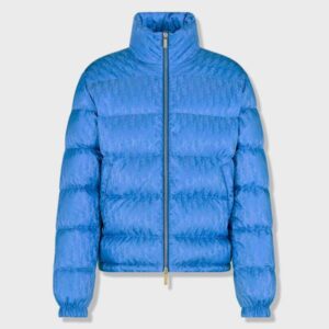 CD Oblique Blue Puffer Jacket