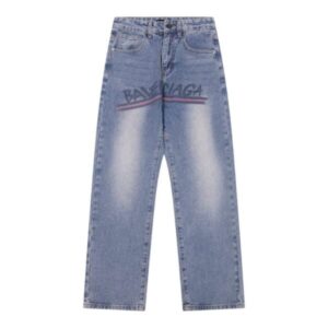Jeans Balenciaga Logo Vintage Blue BL018