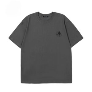 T-shirt Chrome Hearts Large Cross Grey Logo