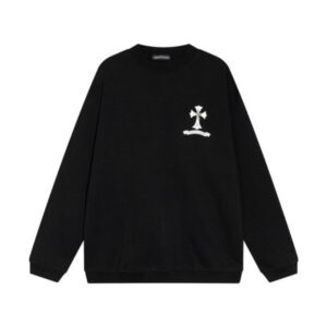 Sweatshirt Chrome Hearts Cross Print Black CH049