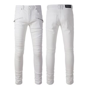 JEANS – WHITE ZIP