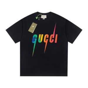 T-shirt GG Rainbow Logo Black