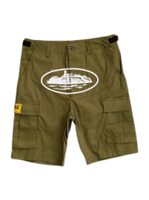 SHORTS GREEN & WHITE