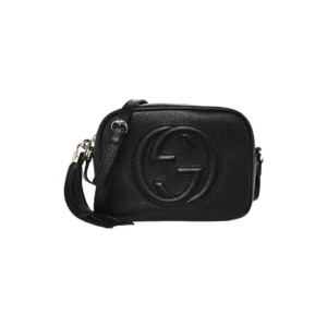 BORSA SOHO NERA IN PELLE MARTELLATA