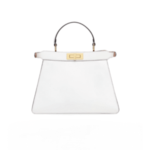 BORSA PEEKABOO ISEEU MEDIUM IN PELLE DI VITELLO BIANCA