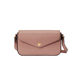BORSA A SPALLA MINI GG IN PELLE CIPRIA