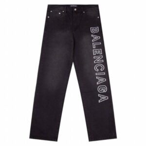 Jeans Balenciaga BB Logo Blue BL047