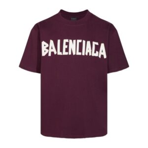 T-shirt Balenciaga Logo Double-Sided Print Oversized