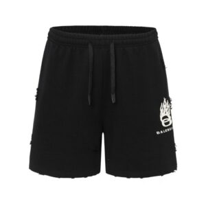 Shorts Balenciaga Logo Black