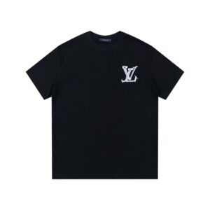 T-shirt LV Black White Logo