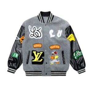 LV Jacket Patches Varsity Style