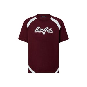 T-shirt LV Short-Sleeved Cotton Intarsia Crewneck