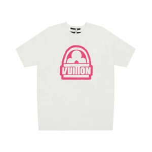 T-shirt LV White Pink Logo