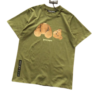 T SHIRT GREEN TEDDY BEAR