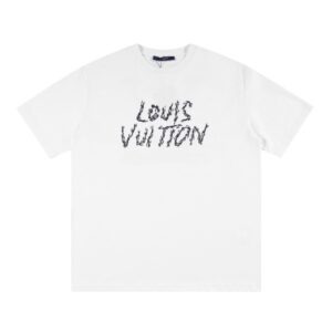 T-shirt LV White Sketch Logo