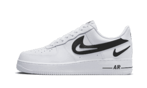 07 FM Cut Out Swoosh White Black