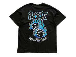T-SHIRT BLACK DICE